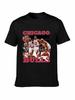 Футболка с графическим принтом игроков баскетбольной команды Chicago Bulls