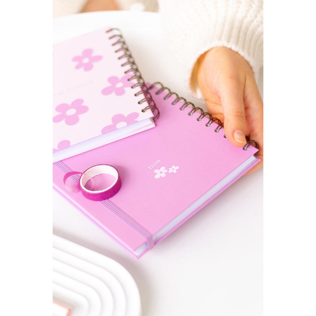 Квадратный набор 15x15 см из 2 спиральных ежедневников на неопределенный срок и блокнота Rainbow