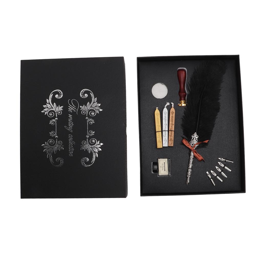 Набор перьевых ручек, прочные творческие простые канцелярские принадлежности для письма, подарочная коробка для любимого учителя, одноклассника, подарок