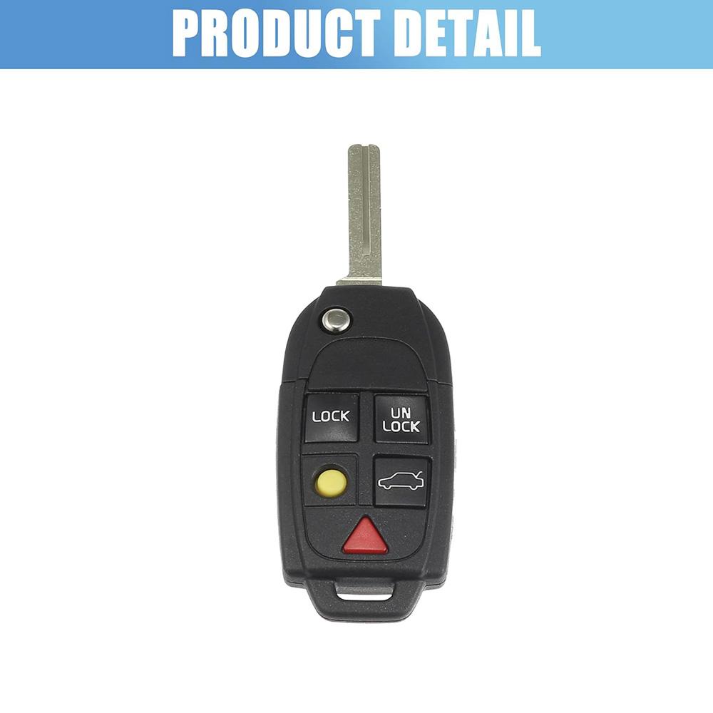 Корпус ключа с дистанционным управлением 5 кнопок для Volvo XC90 V70
