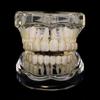 Top & Bottom Set Teeth Grillz Set Removable Design Dental Grills Tooth Caps  Dental Crown