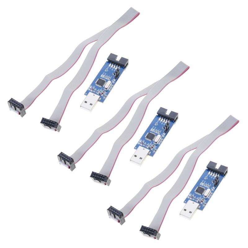 Double Voltages AVR USB ISP Asps Programmer For Microcontroller Firmware Updates Supports 3.3 V And 5V Power Supply