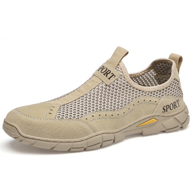 Summer Men Breather Mesh Casual Shoes Men Loafers Outdoor Walking Shoes Moccasins Man Shoes