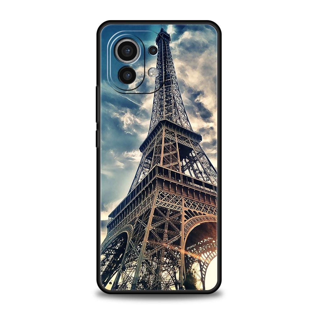 Красный зонт Эйфелева башня Чехол для телефона для Xiaomi Mi 17 15T 15 14 14T 13T 12T Pro 12 13 Lite 5G 11T Poco X6 X7 X5 Pro Мягкий чехол