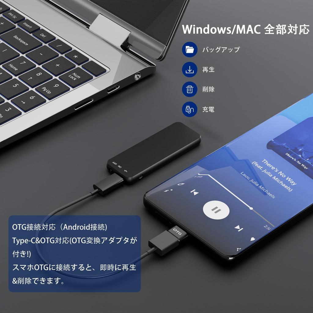 [Улучшенный 64 ГБ] Компактный диктофон Vivaniir, 64 ГБ памяти, 900 часов записи, 45 часов непрерывной записи, запись одной кнопкой,