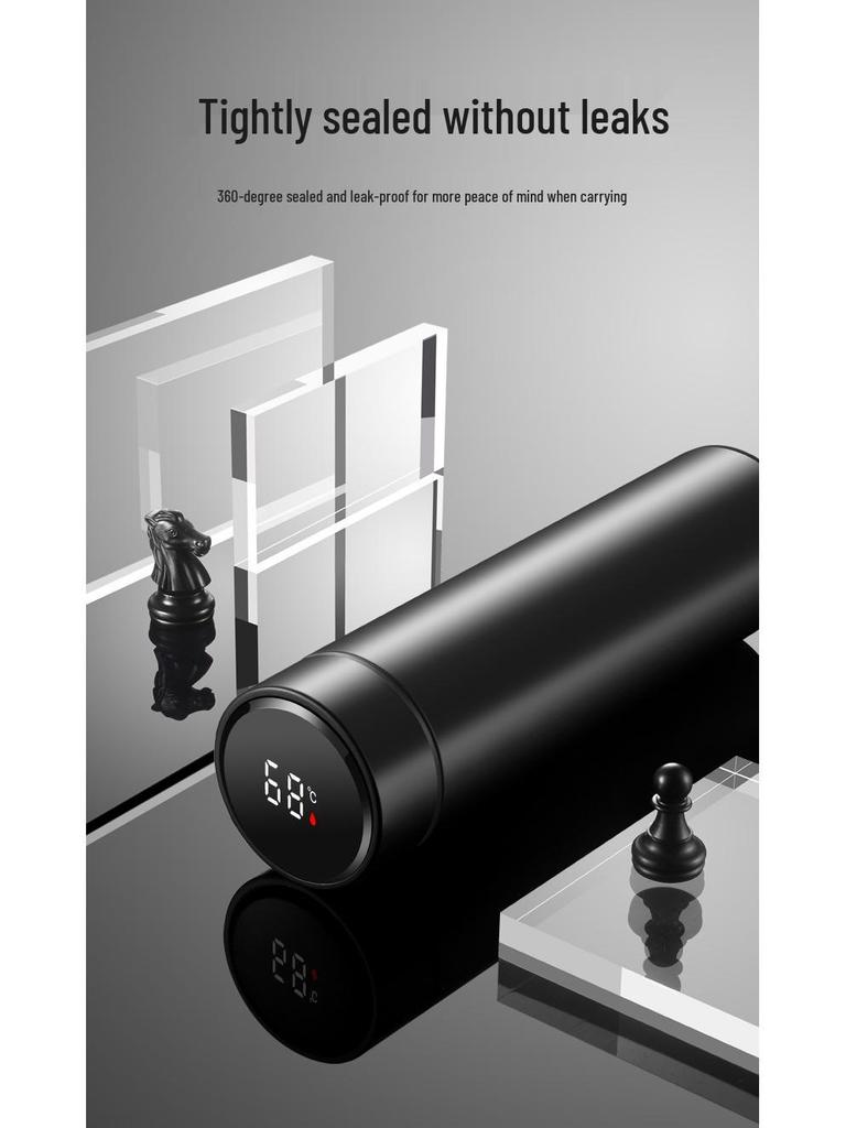 Умный дисплей температуры Изолированная чашка из нержавеющей стали с логотипом на заказ