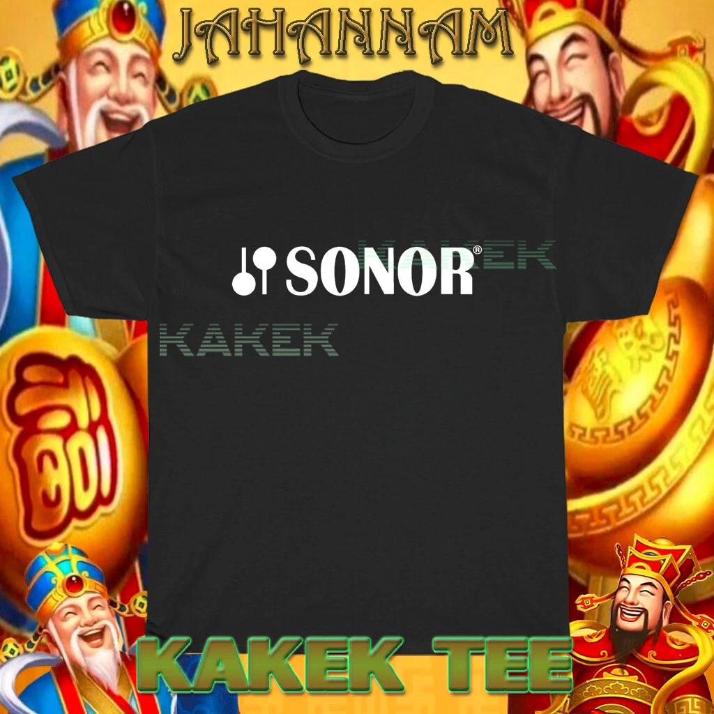 New Shirt Sonor Drums Cymbals Logo American T shirt Funny Size S to 5XL