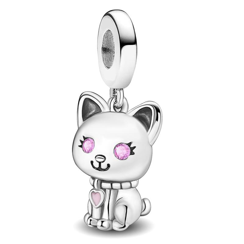 Медь Милый Слон Кошки Шармы Бусины Подходят для Изготовления Браслетов и Ожерелий своими руками Подарок Высококачественной Бижутерии для Женщин