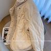 Women's Corduroy Patchwork Floral Diamond Cotton Jacket - Winter Loose Fit