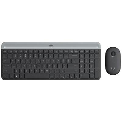 Logitech Беспроводной Ультратонкий Комплект Клавиатуры и Мыши MK470