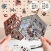 12 шт. 3D-наклейки для сцены, наклейки для DIY-ландшафта, наклейки для миниатюрных сцен, визуальная сборка и наклеивание, игрушка-ландшафт для детей, подарок на день рождения