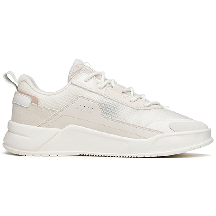 Anta Легкие прочные низкие кроссовки для скейтбординга мужские кроссовки белые серые 912228821-1