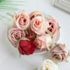 5cm Simulation Flowers Silk Fabric Roses Flowers Silk Flowers Diy Handmade Corsage Accessories Straw Hats Matching Material Elegance Fake Flowers