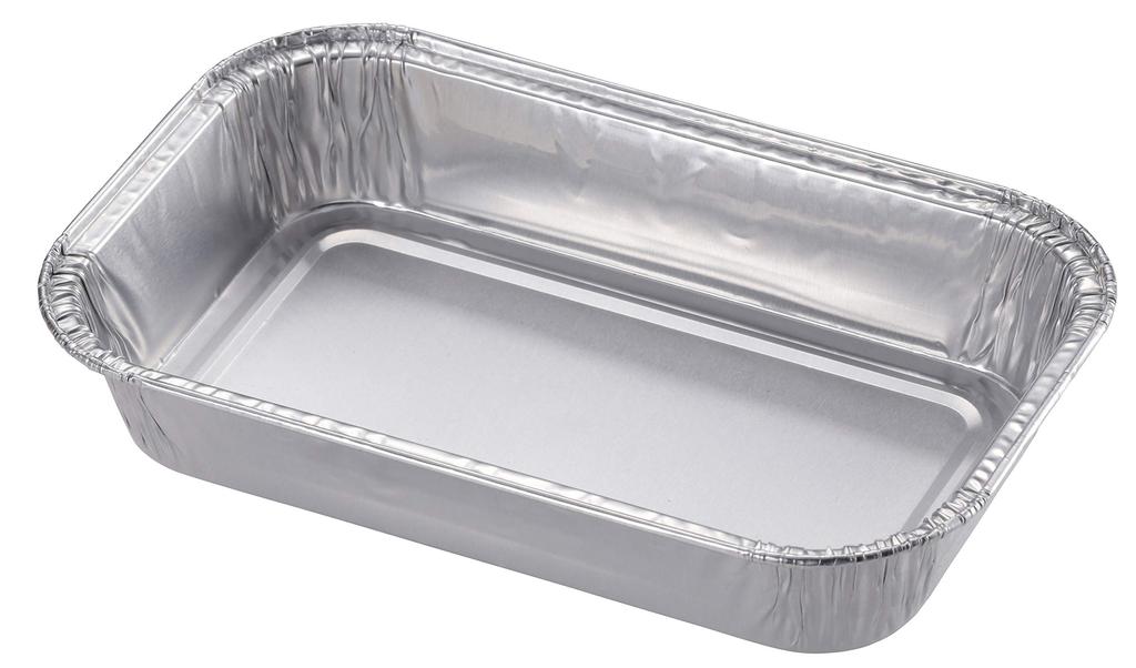 BBQ Aluminum Square Plate 17x10.5cm 4 Pieces