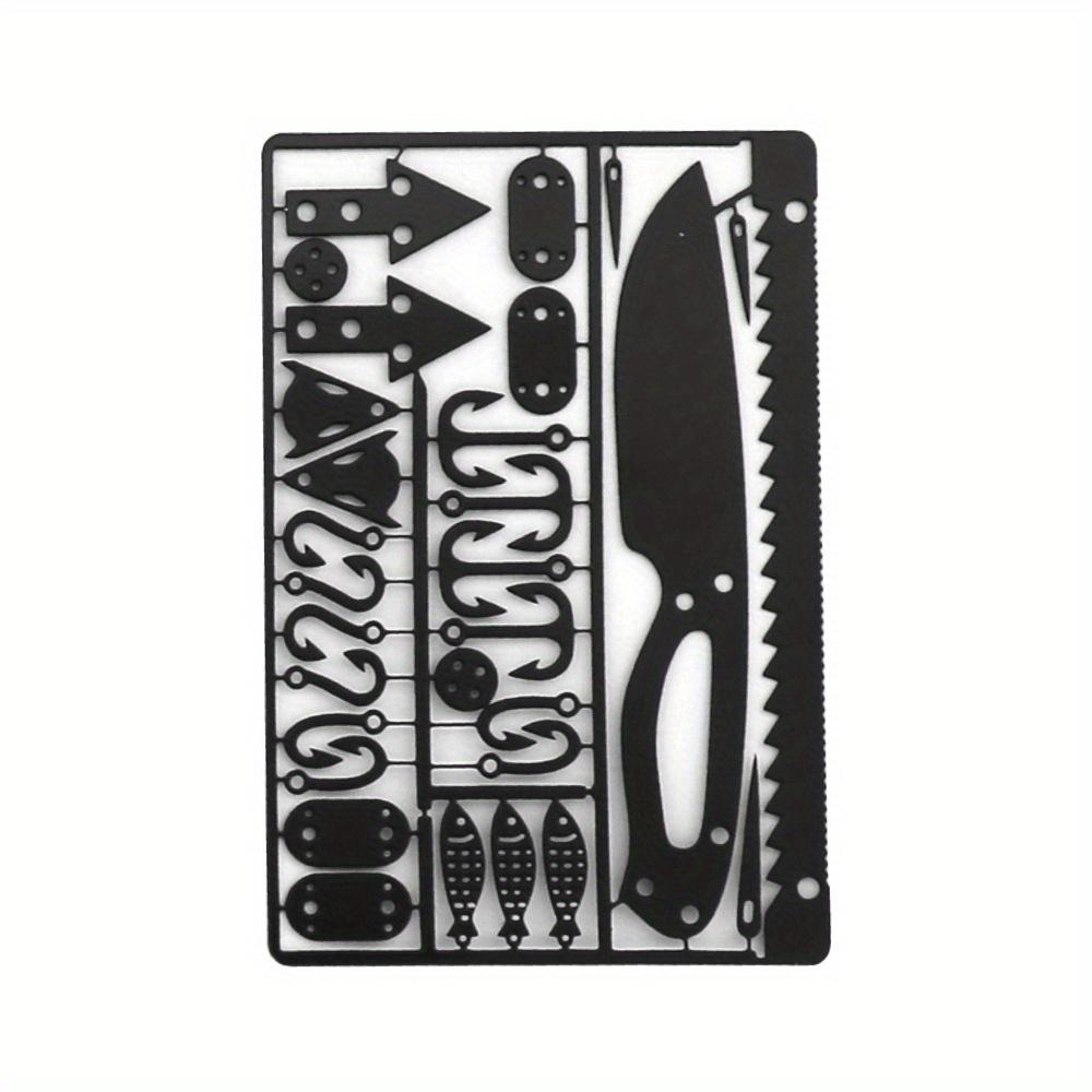 Уличная многофункциональная карточка-инструмент из нержавеющей стали, ловушка, рыболовный крючок / инструмент для кемпинга на открытом воздухе