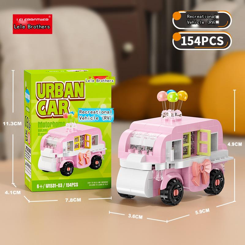 Educational Mini Car Building Blocks Toy Set