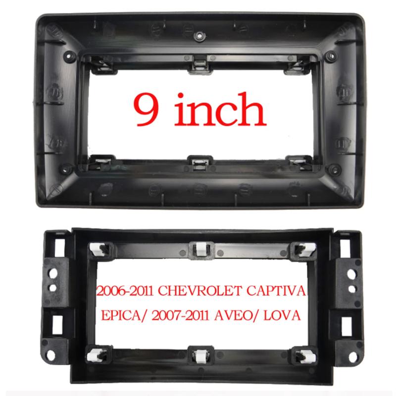 9/10 inch Car Frame Fascia Adapter Android Radio Dash Fitting Panel Kit For Chevrolet Captiva Lova Epica 2006-2011