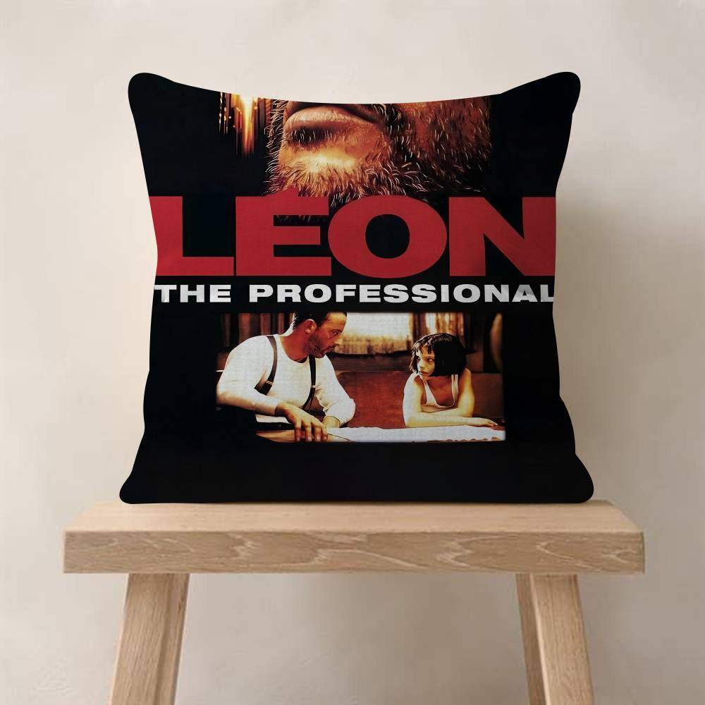 Classic Movie Leon The Professional Cushion Cover Pillowcase Upholstery Sofa Throw Pillow Home Decor Pillowcas