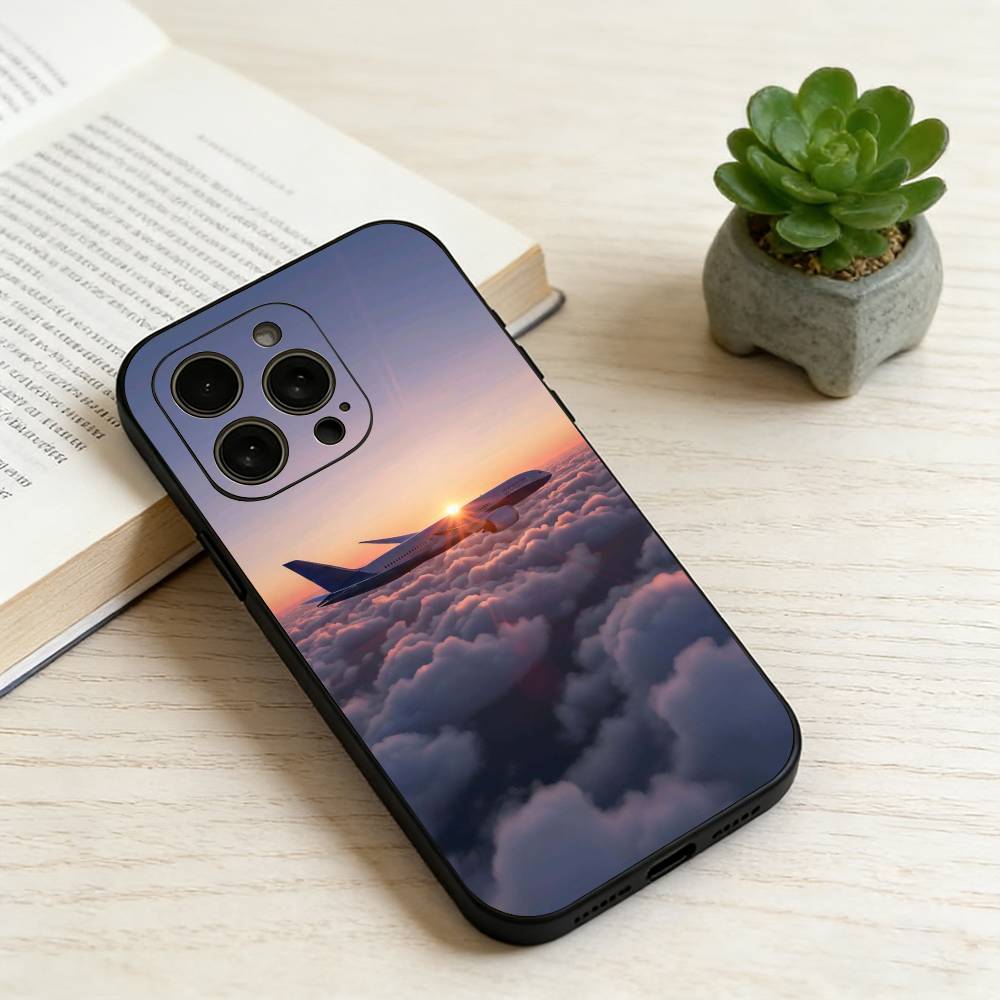 A-Самолет p-Самолет Чехол для телефона Силиконовый Мягкий Для IPhone 17 16 15 14 13 12 11 X XR Plus Pro Max Plus