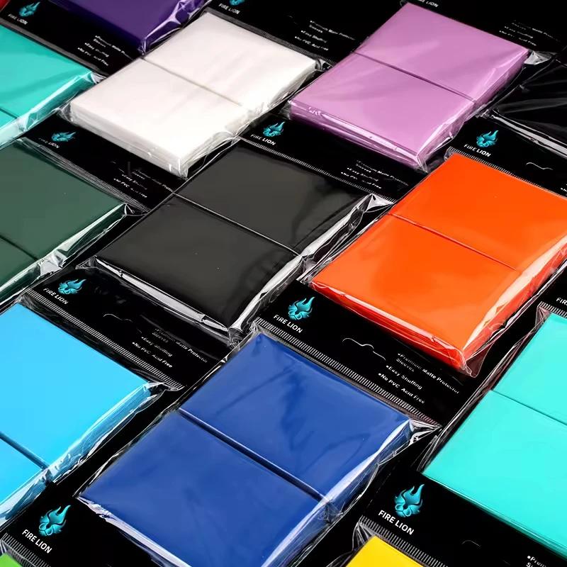 100Pcs/Pack 66*91mm Standard Matte Color TCG MTG YGO Game Card Sleeve Protect Your Trading Cards Collectible Cards