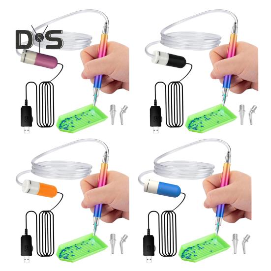 Алмазная художественная ручка без воска, электрическая алмазная художественная ручка, работающая от USB, вакуумная ручка для размещения алмазов для самостоятельного создания алмазных художественных изделий