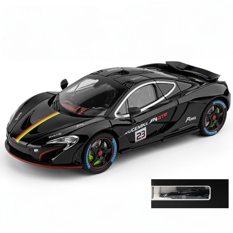 1/24 Суперкар McLaren P1 GTR Сплав Литой Модель Автомобиля Звук и Свет Инерционный Детский Игрушечный Автомобиль Коллекция Классических Украшений