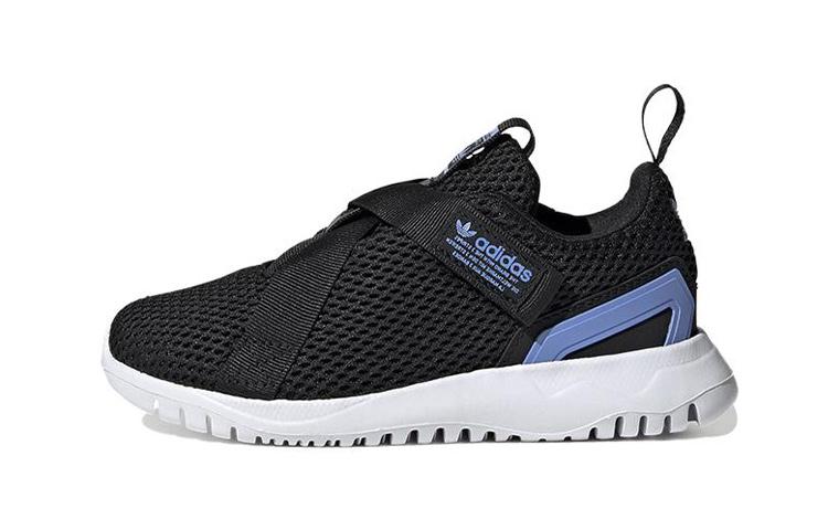 Adidas Originals Flex Collection Lace Up Low top Kids' Running Shoes Black White Children Aged 3 7 Years Old HQ4000