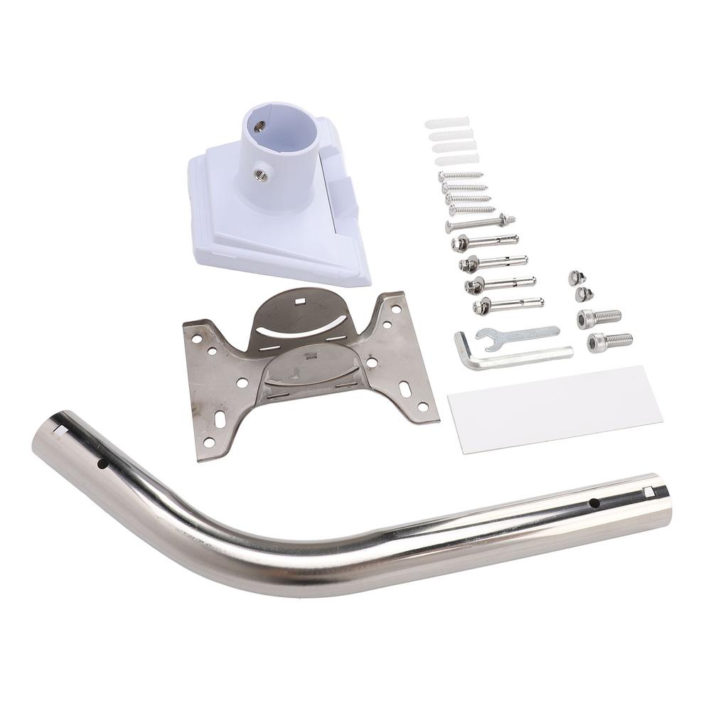 Комплект для крепления спутникового оборудования, белый ASA, нержавеющая сталь, устойчивая к погодным условиям, регулируемая на 88 градусов, длинная настенная установка для спутникового оборудования