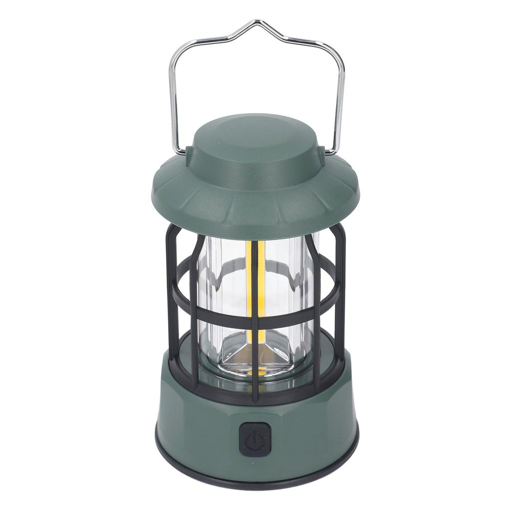 Camping Lantern Rechargeable 3 Gears IPX4 Water Resistant Retro Portable Tent Lamp for Emergency Pow
