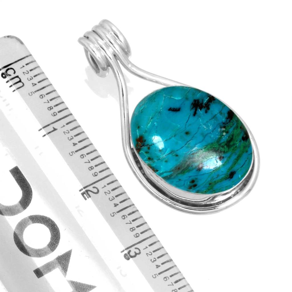 Кулон из стерлингового серебра 925 пробы для женщин, драгоценный камень, ручная работа, ювелирные изделия, пасхальный подарок, амазонит, ангелит, голубой опал, ботсванский агат, мохавский азурит, хризоколла, мода