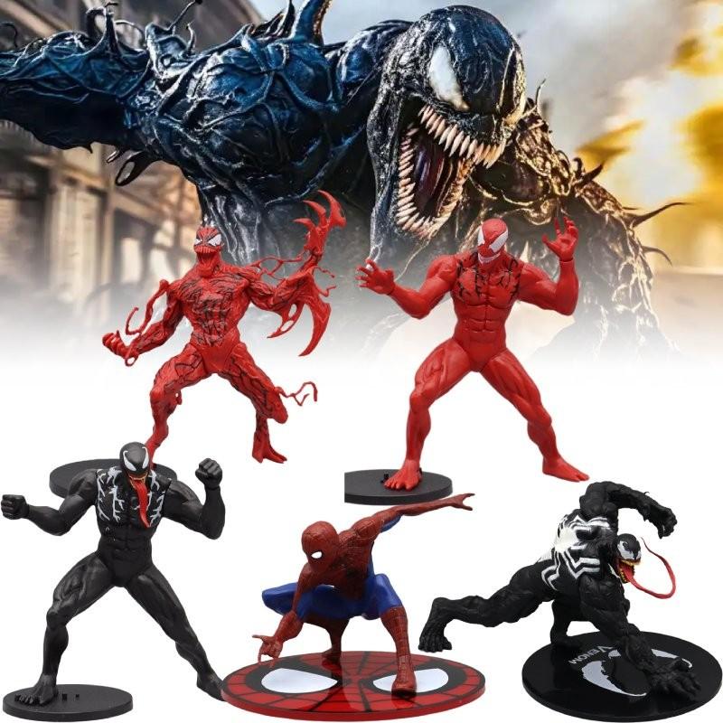 Exquisite Venom And Carnage Pvc Statues Colorful Home Accessories 16cm Collectible