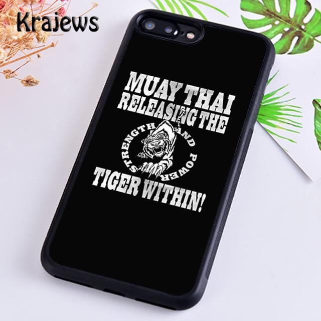 Krajews Чехол для телефона Муай Тай Кикбоксинг Бой Для iPhone 17 Air 16 15 14 plus 11 12 13 pro max coque Оболочка Fundas