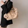 Large Capacity Oxford Tote Bag Waterproof Lightweight Shoulder Bag with Round Coin Purse Wear Resistant Crossbody Bag Student