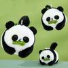 Soft Stuffed Panda Bear Keychain With Wagging Tail Plush Toy Backpack Charm