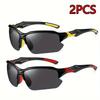 2 шт. Спортивные очки для велоспорта на открытом воздухе, рыбалки, вождения, фотографии, модные очки