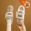 CRLAYDK Fashion Winter Flat Boots Warm Casual Fashion Fur Lining Ankle Snow Shoes Platform Fleece Loafers Indoor Outdoor Booties