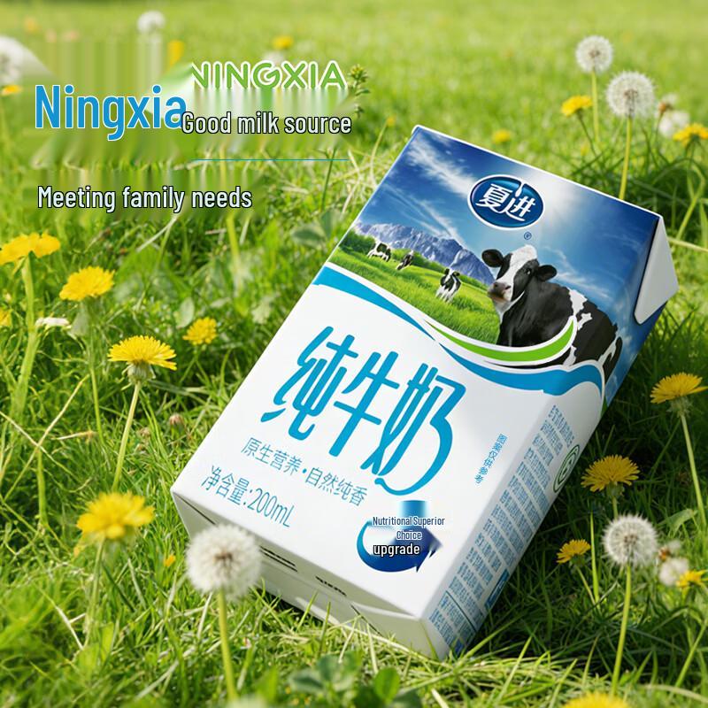 Xiajin Full-Fat Pure Milk 200ml x 24 Box Pack