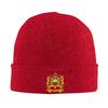 Unisex WomenMorocco Heart Flag Beanie Hats  Y2K Cool Knitted Hat Autumn Winter Outdoor Caps Custom Elastic Bonnet Hats