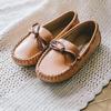 Baby Jam Unisex Leather Ribbon Loafer Beige-7066