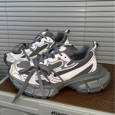 Paris 3XL новая цветовая схема флуоресцентный серый папины кроссовки женские ретро платформа сетка повседневная спортивная обувь обувь для увеличения роста