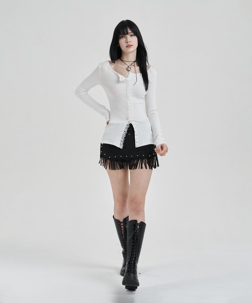 Кардиган Illio White My One с кружевной отделкой