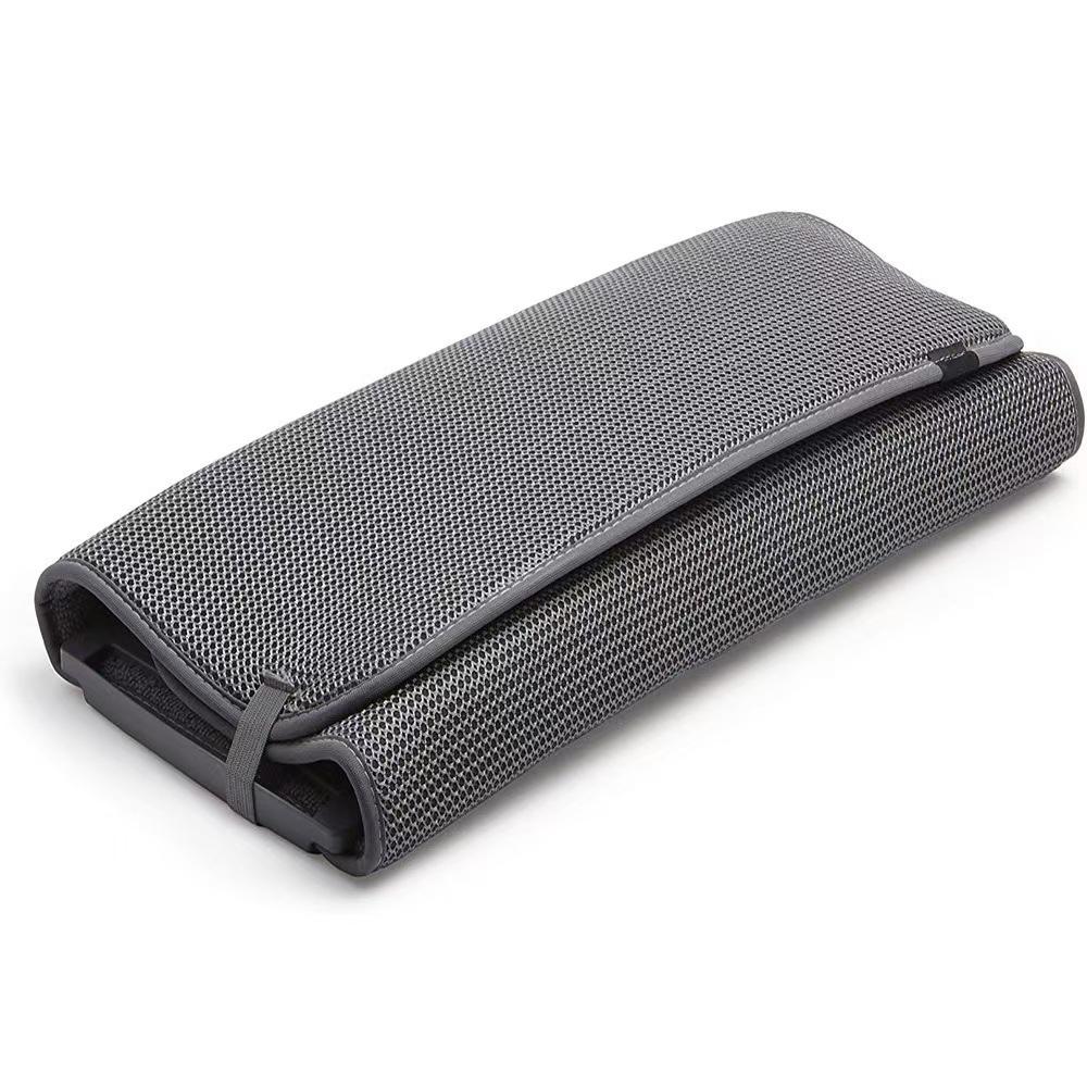 Кухонный коврик и полка для хранения двойного назначения: Сушилка для посуды, тарелок, мисок и столовых приборов из микрофибры