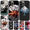 Чехол для телефона Poker Casino с костями для iPhone 17 Air 15 16e 14 13 Pro Max Coque 12 11 Pro Max PLUS
