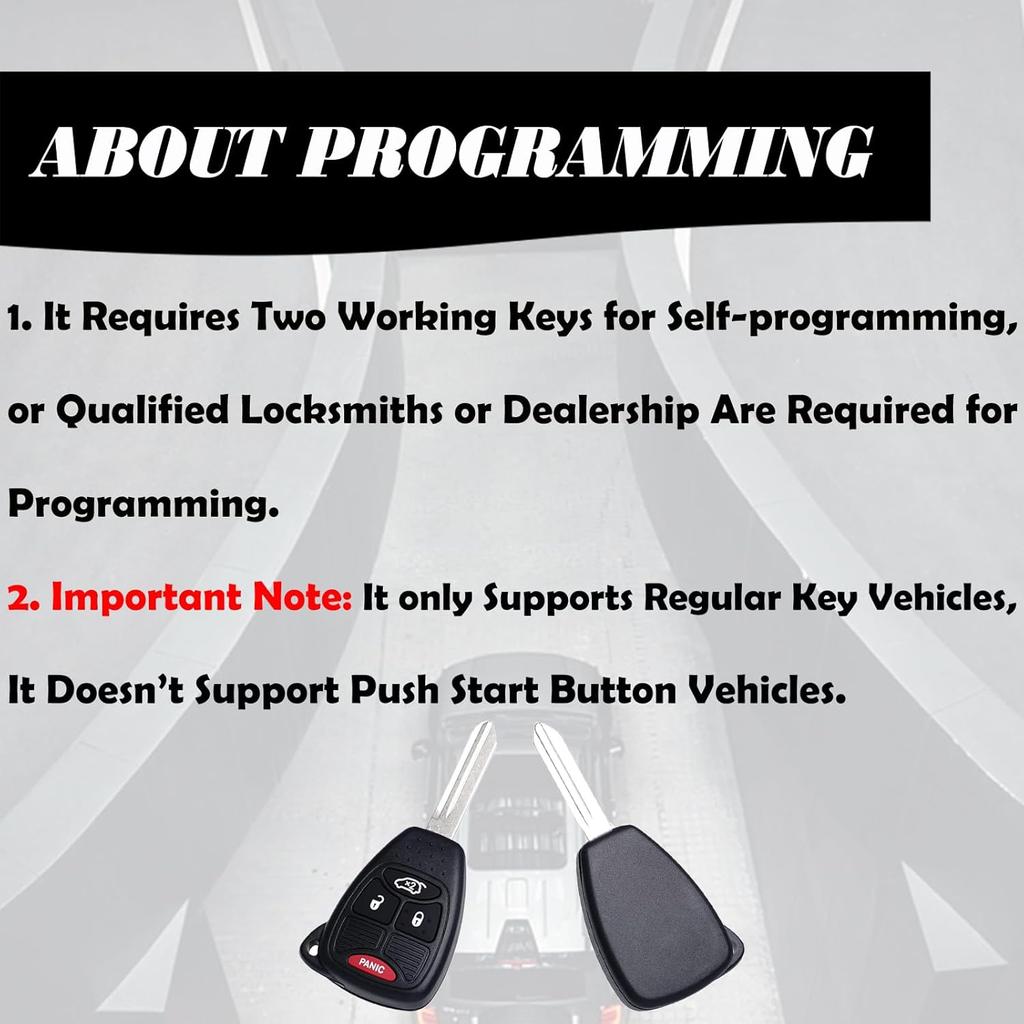 Замена брелока MechanMagic подходит для Chrysler 300 2005-2007 Sebring 200 Aspen Dodge Charger Avenger Jeep Commander Grand Cherokee 2005-2007