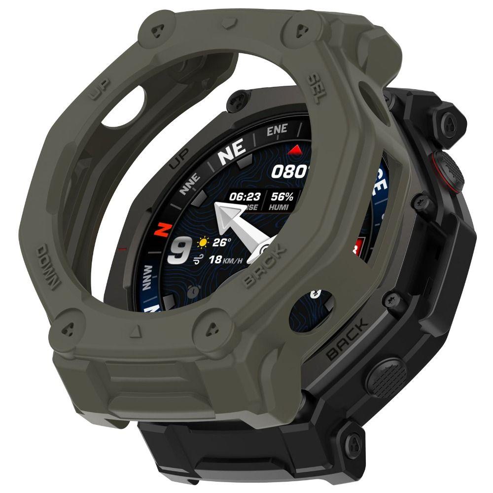 TPU Protective Case Anti-Scratch Frame Bumper for Amazfit T-Rex 3 Pro 48MM Smart Watch Accessories