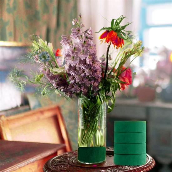 Круглые флористические пенопластовые блоки для живых и искусственных цветов своими руками влажные и сухие цветочные пенопласты для свадебных аллей, поставка цветочных композиций