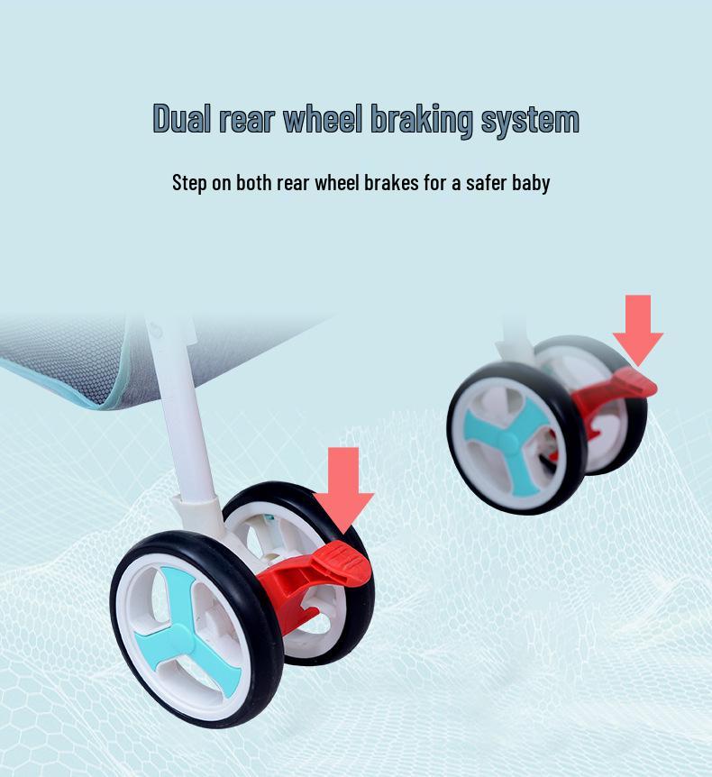 Ultra-Lightweight Foldable Baby Stroller, Sit & Lie Positions, for 0-3 Years