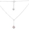 Silver Necklace with Natural Mother-of-pearl, Product Weight 3.2 G (60002135)