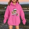 Children's Fashionable Casual Long-sleeved Loose Christmas Print Pullover Hooded Sweatshirt