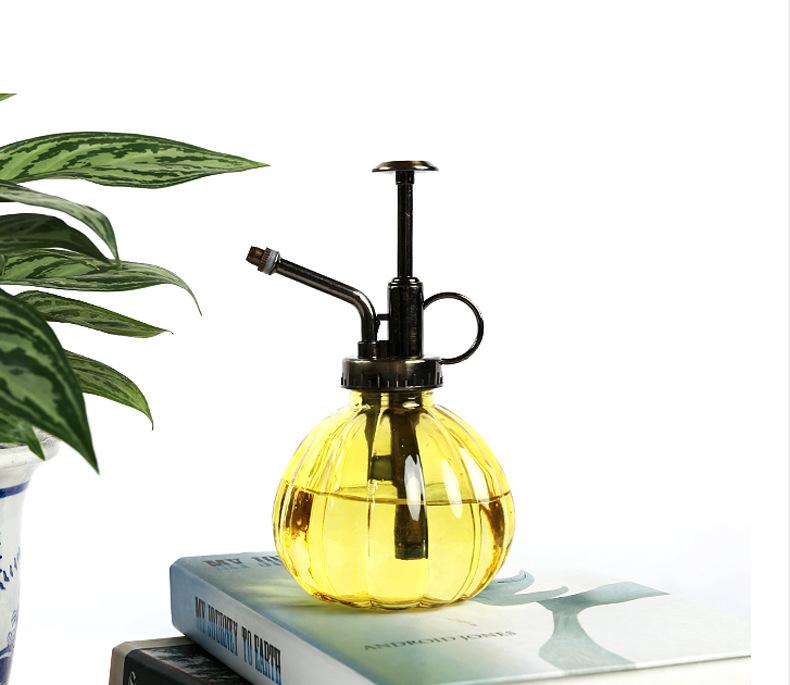 1 шт. стеклянная лейка для горшка, винтажный латунный распылитель для растений, ретро-распылитель для тыквы, антикварный медный разбрызгиватель